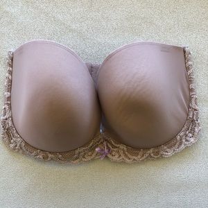 Natori 32DDD Nude strapless bra 731023 Z53